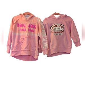 Ron Jon surf shop girls sweatshirt hoodie bundle size 2t pink